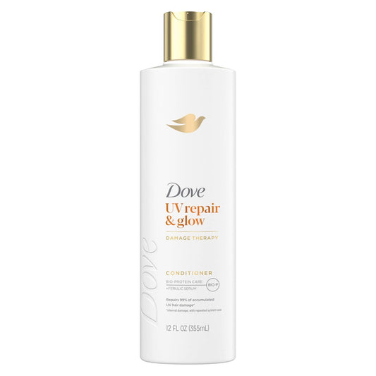 Dove Damage Therapy Conditioner UV Repair & Glow with Ferulic Serum - 12 oz