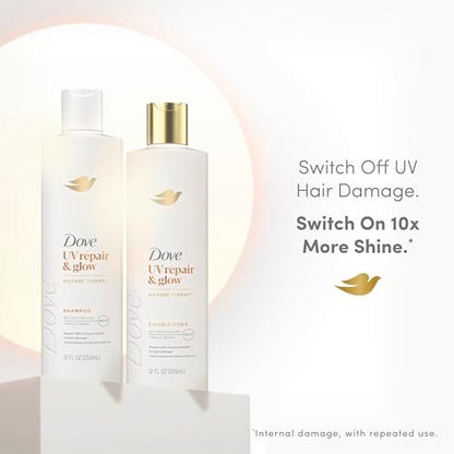 Dove Damage Therapy Conditioner UV Repair & Glow with Ferulic Serum - 12 oz