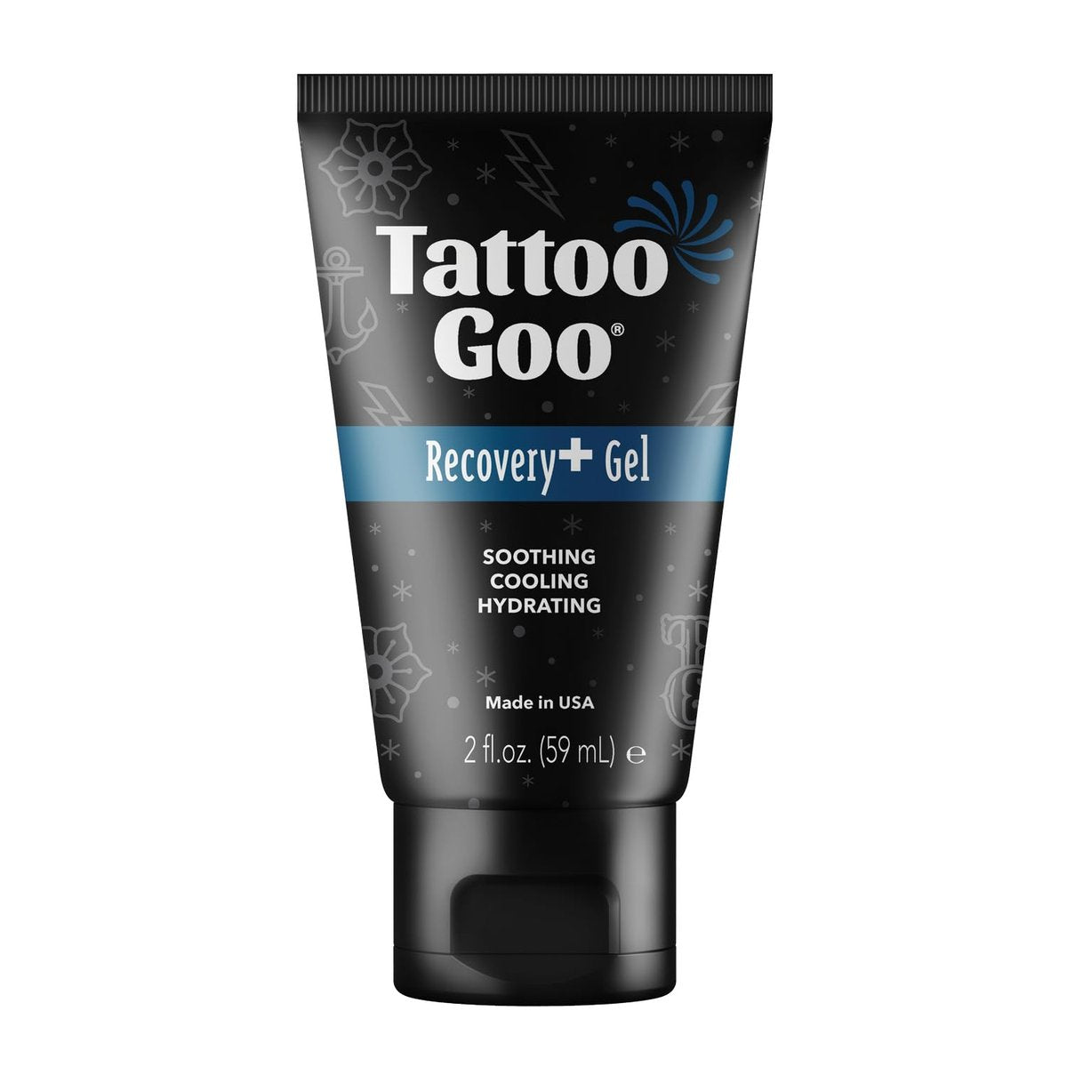 Tattoo Goo Recovery Gel for Tattoo Aftercare, 2 oz – Hydrates & Enhances Healing, Non-Greasy with Panthenol, Allantoin & Glycerin to Soothe Redness & Itch, Helps Ink Appear Brighter Avelisse
