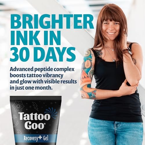 Tattoo Goo Recovery Gel for Tattoo Aftercare, 2 oz – Hydrates & Enhances Healing, Non-Greasy with Panthenol, Allantoin & Glycerin to Soothe Redness & Itch, Helps Ink Appear Brighter Avelisse
