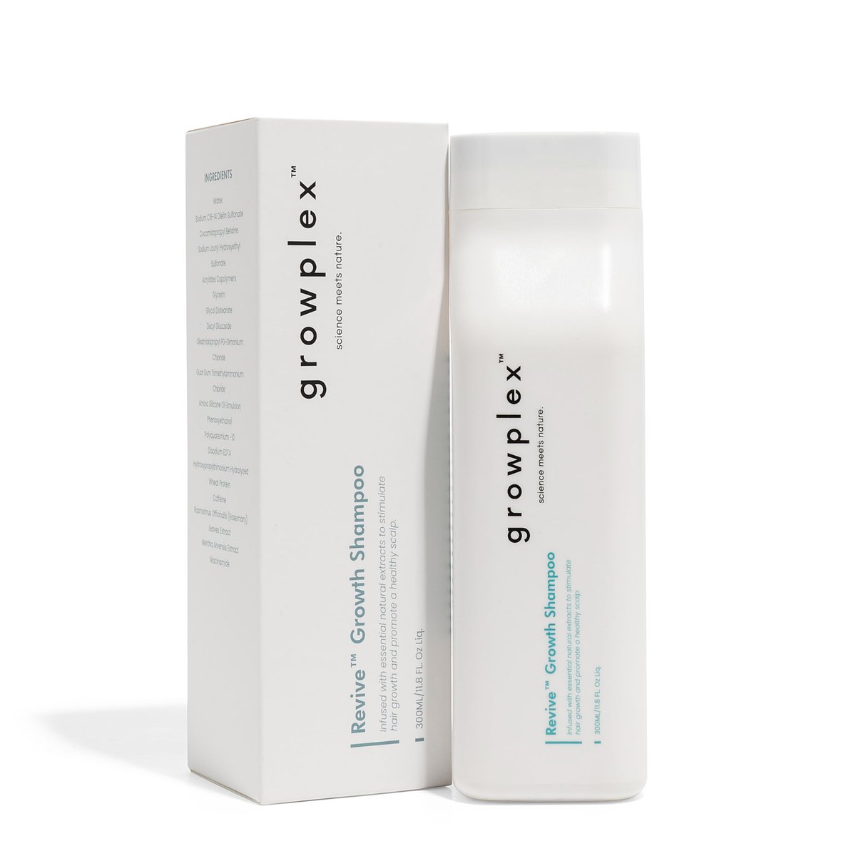 Growplex Revive Hair Strengthening Shampoo – Biotin, Caffeine, Rosemary & Niacinamide – Sulfate-Free – Thicker, Fuller-Looking Hair – 250ml Avelisse