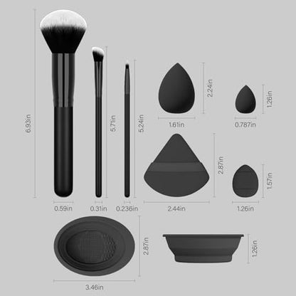 Koccido 26-Piece Makeup Brush Set: Complete Foundation, Eyeshadow & Face Brush Kit