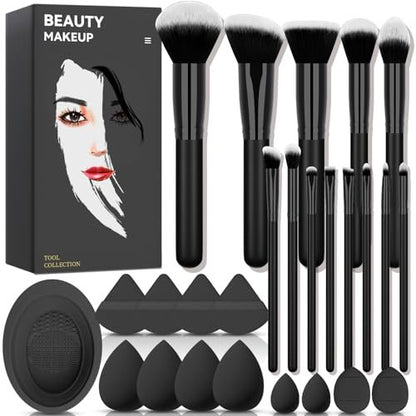 Koccido 26-Piece Makeup Brush Set: Complete Foundation, Eyeshadow & Face Brush Kit