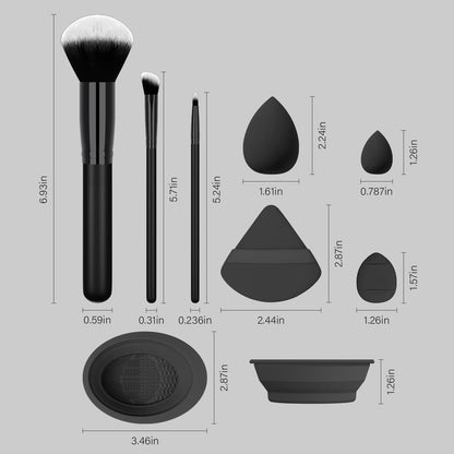 Koccido 26-Piece Makeup Brush Set: Complete Foundation, Eyeshadow & Face Brush Kit