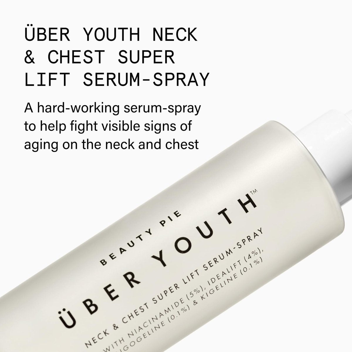 Beauty Pie Über Youth Neck & Chest Tightening Serum Spray – Firming Anti-Aging Serum for Neck & Chest, Lift & Tighten Skin, Hydrating Elasticity Boost, 3.2 fl oz Avelisse