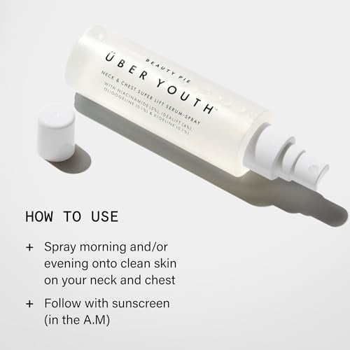 Beauty Pie Über Youth Neck & Chest Tightening Serum Spray – Firming Anti-Aging Serum for Neck & Chest, Lift & Tighten Skin, Hydrating Elasticity Boost, 3.2 fl oz Avelisse
