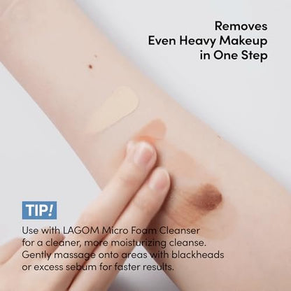 LAGOM Micro Pore Cleansing Oil – Daily Lightweight Makeup Remover & Blackhead Dissolver, Korean Skincare, 6.76 Fl Oz Avelisse