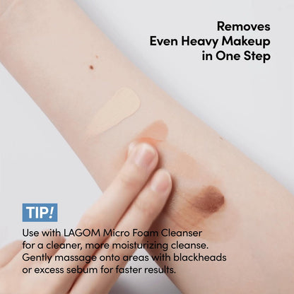 LAGOM Micro Pore Cleansing Oil – Daily Lightweight Makeup Remover & Blackhead Dissolver, Korean Skincare, 6.76 Fl Oz Avelisse