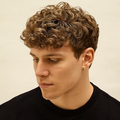 Curl Cream for Men, 5oz | Defines Curls, Controls Frizz & Hydrates with Medium Hold | Sulfate-Free, Organic & Natural Ingredients | Lightweight, Non-Greasy Styling Cream for Wavy & Curly Hair Avelisse