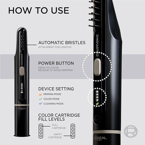 L'Oreal Paris Colorsonic Permanent Hair Dye Device - Mistake-Free Root Touch Up & All Over Color Avelisse