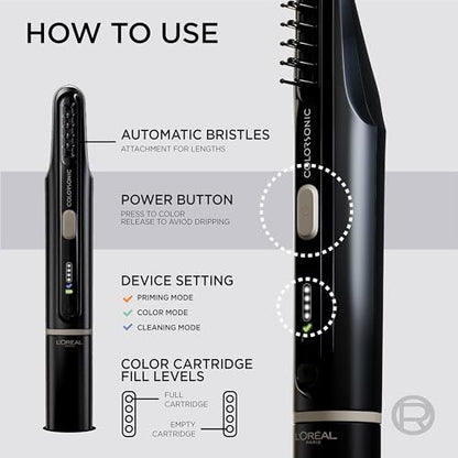 L'Oreal Paris Colorsonic Permanent Hair Dye Device - Mistake-Free Root Touch Up & All Over Color Avelisse