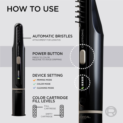 L'Oreal Paris Colorsonic Permanent Hair Dye Device - Mistake-Free Root Touch Up & All Over Color Avelisse