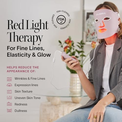 Solawave LED Light Therapy Face Mask – Red, Deep Red, Near Infrared & Amber Lights – Hands-Free Anti-Aging Skincare Mask Avelisse