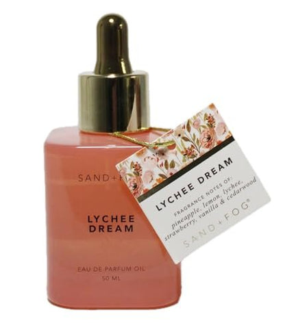 Sand + Fog Lychee Dream Eau de Parfum Oil, 1.7 Fl Oz - Exquisite Long-Lasting Fragrance Avelisse