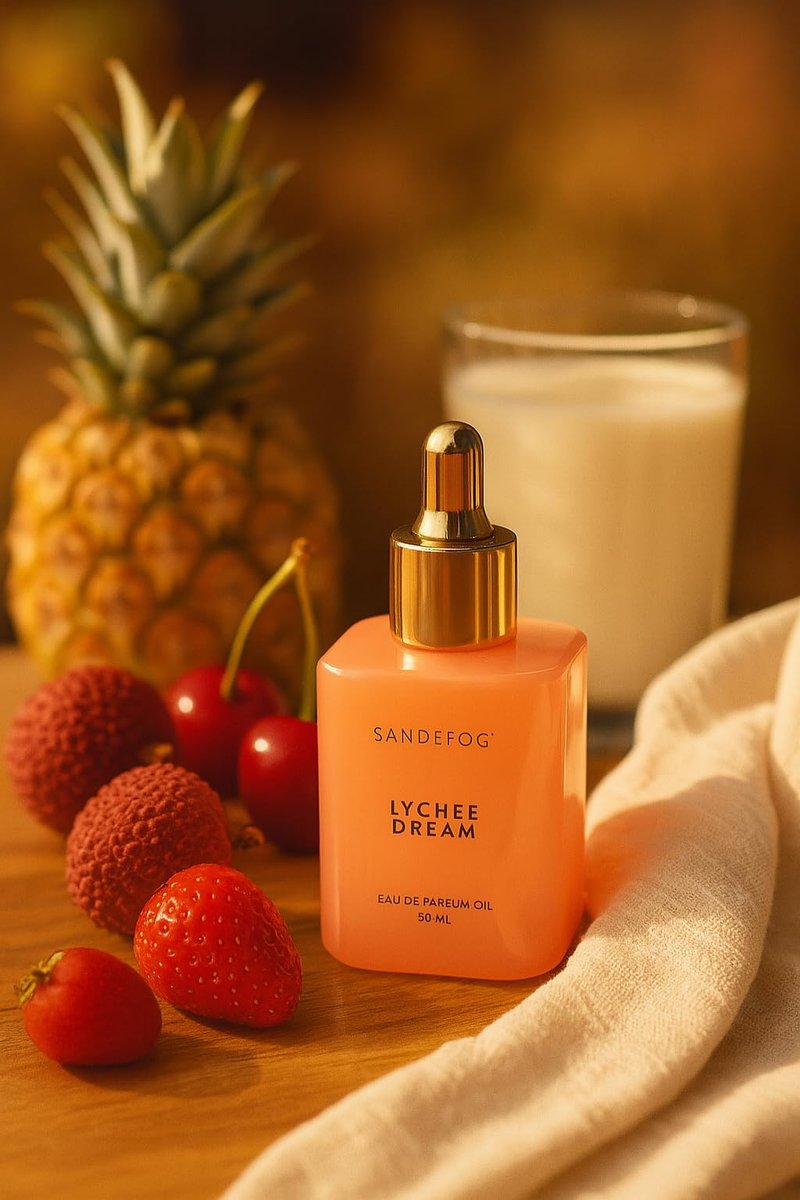Sand + Fog Lychee Dream Eau de Parfum Oil, 1.7 Fl Oz - Exquisite Long-Lasting Fragrance Avelisse