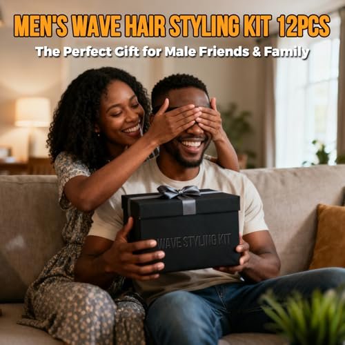 360 Wave Kit for Men: Complete Grooming Set for 360 Waves – 3 Wave Brushes, Durag, Pomade, Shampoo, Rosemary Oil & More – Best Gift Set Avelisse