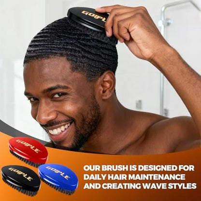 360 Wave Kit for Men: Complete Grooming Set for 360 Waves – 3 Wave Brushes, Durag, Pomade, Shampoo, Rosemary Oil & More – Best Gift Set Avelisse