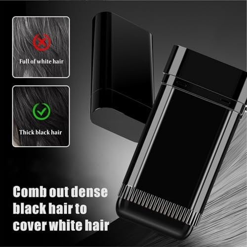 3PCS 2 in 1 Instant Hair Color Stick - Waterproof & Sweat Proof Touch-Up Hair Dye Sticks with Comb for Women and Men (Black / Dark Brown / Coffee Brown) - görsel 3