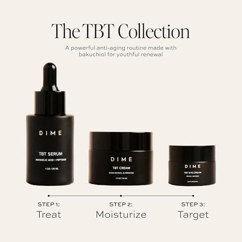 DIME Beauty TBT Eye Cream - Smooth Fine Lines, Firm Skin, Restore Bounce, Long Lasting Hydration with Bakuchiol (0.5 oz / 15 ml) Avelisse