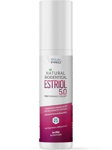 BIOLABS PRO Estri Cream – Bioidentical E3 Cream for Menopausal Support – 5mg E3 Per Dose – Two-Month Supply – 3 oz Avelisse
