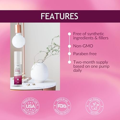 BIOLABS PRO Estri Cream – Bioidentical E3 Cream for Menopausal Support – 5mg E3 Per Dose – Two-Month Supply – 3 oz Avelisse
