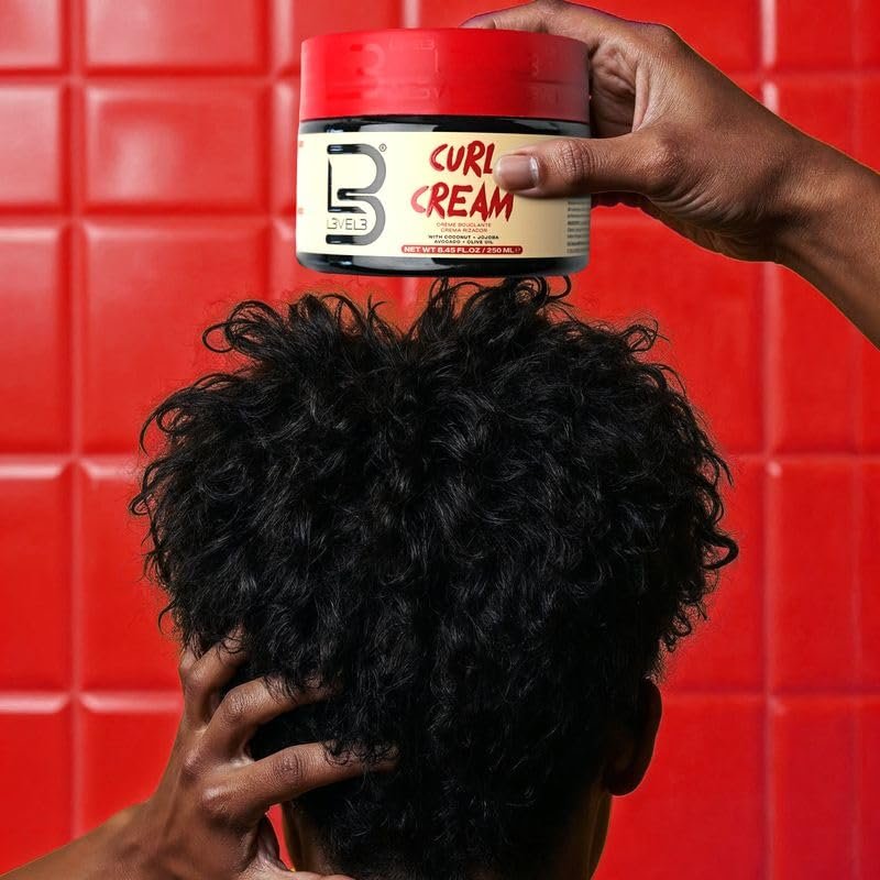 Level 3 Hydrating Curl Cream with Coconut & Jojoba Oil - 8.45 Oz - görsel 3