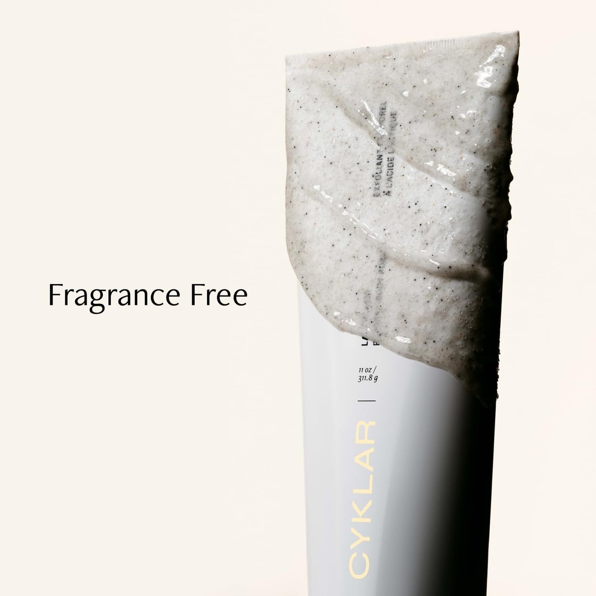 Cyklar Lactic Acid Body Polish – Chemical & Physical Exfoliator with AHAs & Volcanic Pumice – Hydrating Glycerin – Fragrance-Free, 11 fl oz Avelisse