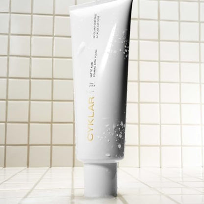 Cyklar Lactic Acid Body Polish – Chemical & Physical Exfoliator with AHAs & Volcanic Pumice – Hydrating Glycerin – Fragrance-Free, 11 fl oz Avelisse