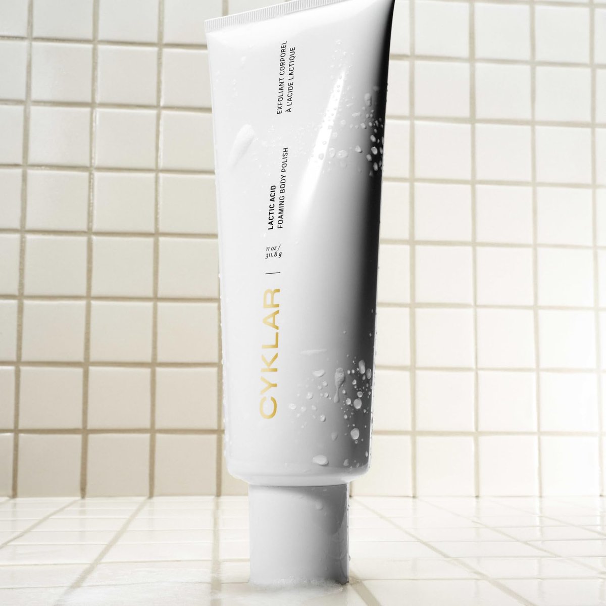 Cyklar Lactic Acid Body Polish – Chemical & Physical Exfoliator with AHAs & Volcanic Pumice – Hydrating Glycerin – Fragrance-Free, 11 fl oz Avelisse
