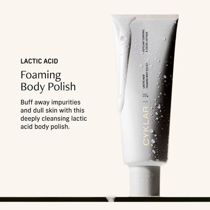 Cyklar Lactic Acid Body Polish – Chemical & Physical Exfoliator with AHAs & Volcanic Pumice – Hydrating Glycerin – Fragrance-Free, 11 fl oz Avelisse