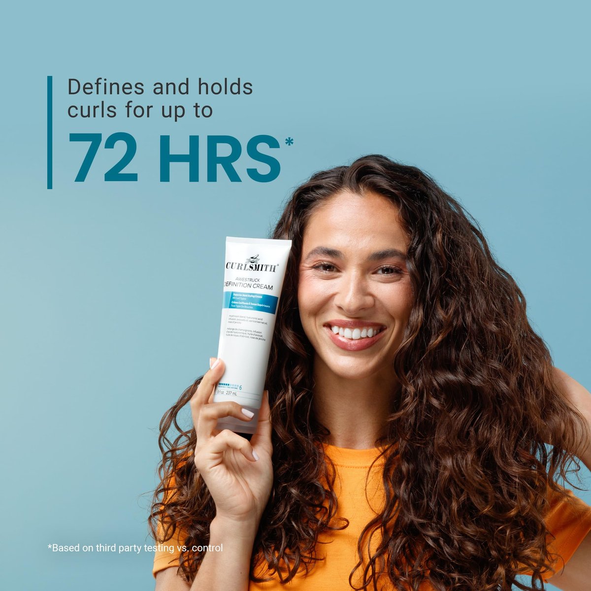 CURLSMITH Awestruck Definition Cream - Superior Hold Styling Cream for Defined Curls, Deep Hydration & Frizz Reduction (8 oz) - görsel 11