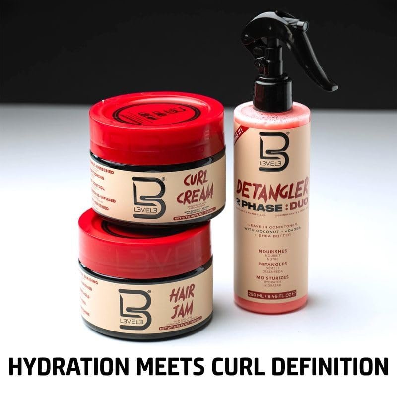L3 Level 3 2 Phase Detangler Spray for Smooth Hair - Hydrates Dry and Damaged Hair - Lightweight Leave-In Conditioner for Shine and Slip - görsel 8