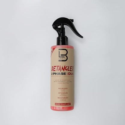 L3 Level 3 2 Phase Detangler Spray for Smooth Hair - Hydrates Dry and Damaged Hair - Lightweight Leave-In Conditioner for Shine and Slip