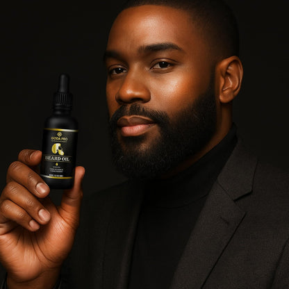 GODA PRO Premium Beard Oil with Vitamins and Batana Oil, 2 oz - Natural Organic Beard Moisturizer & Conditioner