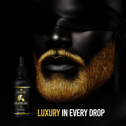 GODA PRO Premium Beard Oil with Vitamins and Batana Oil, 2 oz - Natural Organic Beard Moisturizer & Conditioner