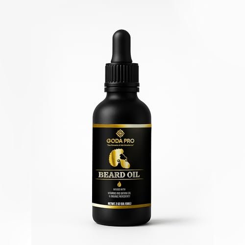 GODA PRO Premium Beard Oil with Vitamins and Batana Oil, 2 oz - Natural Organic Beard Moisturizer & Conditioner - görsel 2
