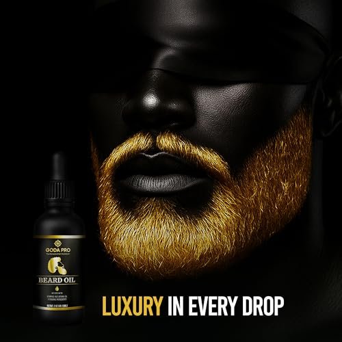 GODA PRO Premium Beard Oil with Vitamins and Batana Oil, 2 oz - Natural Organic Beard Moisturizer & Conditioner - görsel 12
