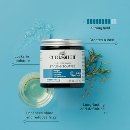 Curlsmith Curl Discovery Kit - Hydrate & Define Curls with Moisturizing Shampoo, Conditioner, Leave-In & Styler - Mini Travel Size for All Curl Types - Vegan & Cruelty Free Avelisse