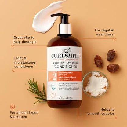 Curlsmith Curl Discovery Kit - Hydrate & Define Curls with Moisturizing Shampoo, Conditioner, Leave-In & Styler - Mini Travel Size for All Curl Types - Vegan & Cruelty Free Avelisse