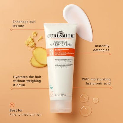 Curlsmith Curl Discovery Kit - Hydrate & Define Curls with Moisturizing Shampoo, Conditioner, Leave-In & Styler - Mini Travel Size for All Curl Types - Vegan & Cruelty Free Avelisse