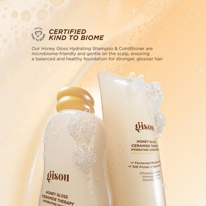 Gisou Honey Gloss Ceramide Therapy Hydrating Shampoo – Deeply Cleanses & Restores Moisture with Ceramides & AHAs, Wildflower Honey Scent, 8.5 fl oz Avelisse