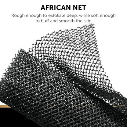 VALITIC Charcoal Kojic Acid Turmeric Black Soap Bar - Dark Spot Remover for Body & Face, 2 Pack with African Net Sponge Avelisse