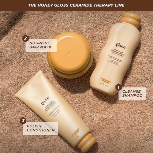 Gisou Honey Gloss Ceramide Therapy Hydrating Conditioner – Smooths, Detangles & Adds Shine with Mirsalehi Honey & Ceramides Avelisse