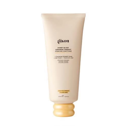 Gisou Honey Gloss Ceramide Therapy Hydrating Conditioner – Smooths, Detangles & Adds Shine with Mirsalehi Honey & Ceramides Avelisse