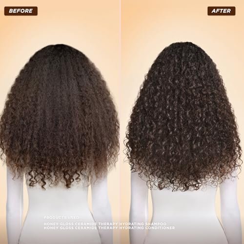 Gisou Honey Gloss Ceramide Therapy Hydrating Conditioner – Smooths, Detangles & Adds Shine with Mirsalehi Honey & Ceramides Avelisse