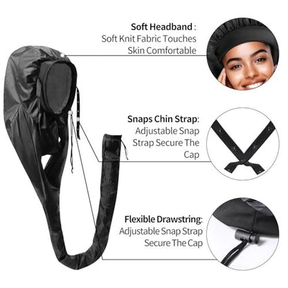 Hair Roller-Specific Heating Bonnet - Shorten Heatless Rods Curling Time, Frizz Control, Lightweight & Portable for Travel (Rollers Not Included)