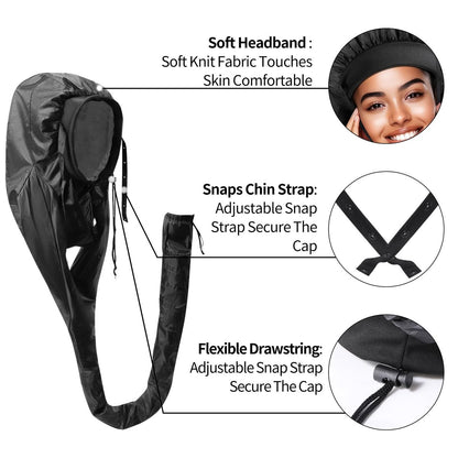 Hair Roller-Specific Heating Bonnet - Shorten Heatless Rods Curling Time, Frizz Control, Lightweight & Portable for Travel (Rollers Not Included)