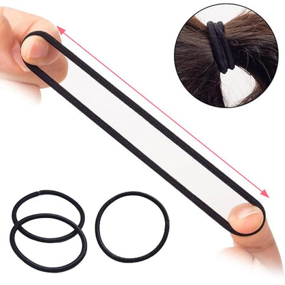 120PCS Thick Hair Elastics for Women Girls – No Damage Seamless Hair Ties, High Elastic Ponytail Holders for Thick, Curly, Long Hair – Neutral Colors (4mm) Avelisse