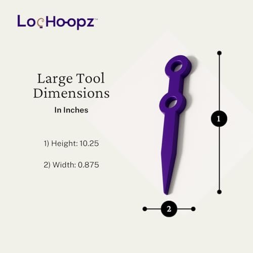 Loc Hoopz – 10 Long Hair Foam Curling Loops for Microlocs & Sisterlocks, No Heat Hair Curlers for Natural Curls, Soft Sleep-Friendly Rollers for Textured Hair Avelisse