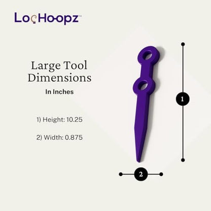 Loc Hoopz – 10 Long Hair Foam Curling Loops for Microlocs & Sisterlocks, No Heat Hair Curlers for Natural Curls, Soft Sleep-Friendly Rollers for Textured Hair Avelisse